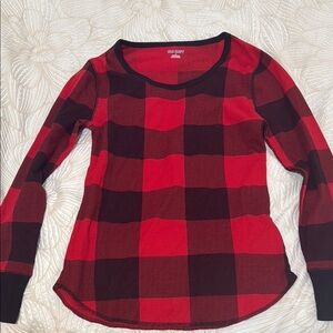 COPY - Old Navy Red and Black Plaid Long Sleeve Shirt, Christmas, Brand New, Ne…